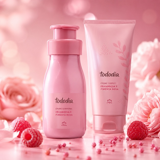 Creme Corporal Tododia Framboesa e Pimenta Rosa