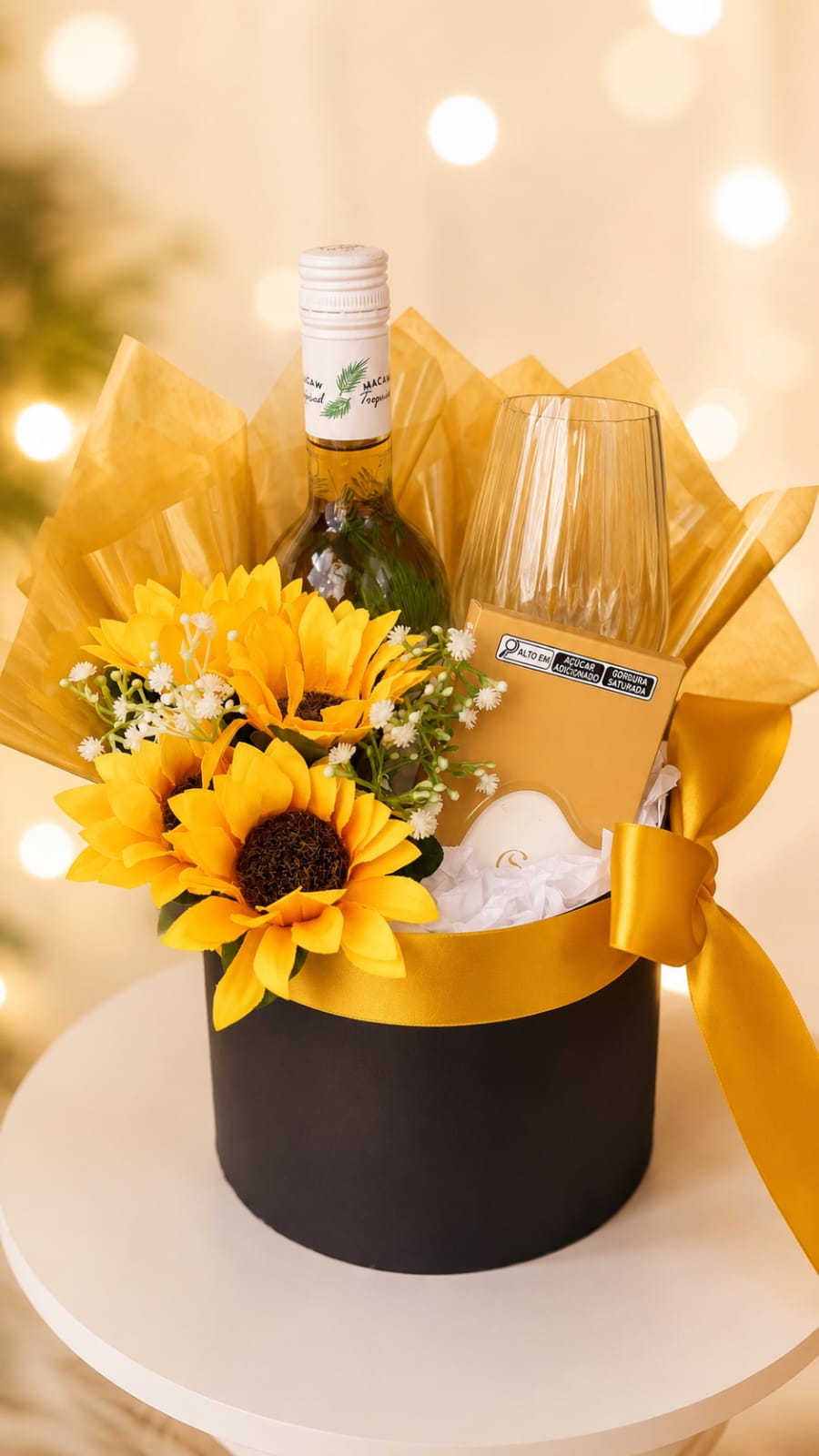 CESTA DE LUXO CELEBRE COM ELEGANCIA